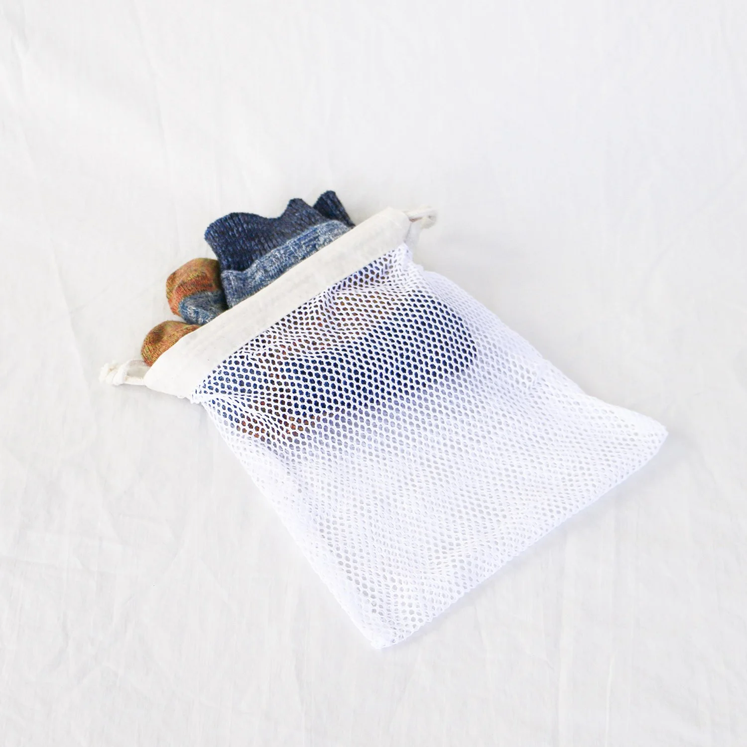 Organic Cotton Mesh Laundry Bag Simple Ecology